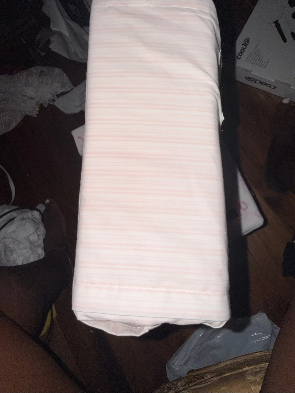 Laura Ashley Light Pink Cotton Percale King Sheet Set